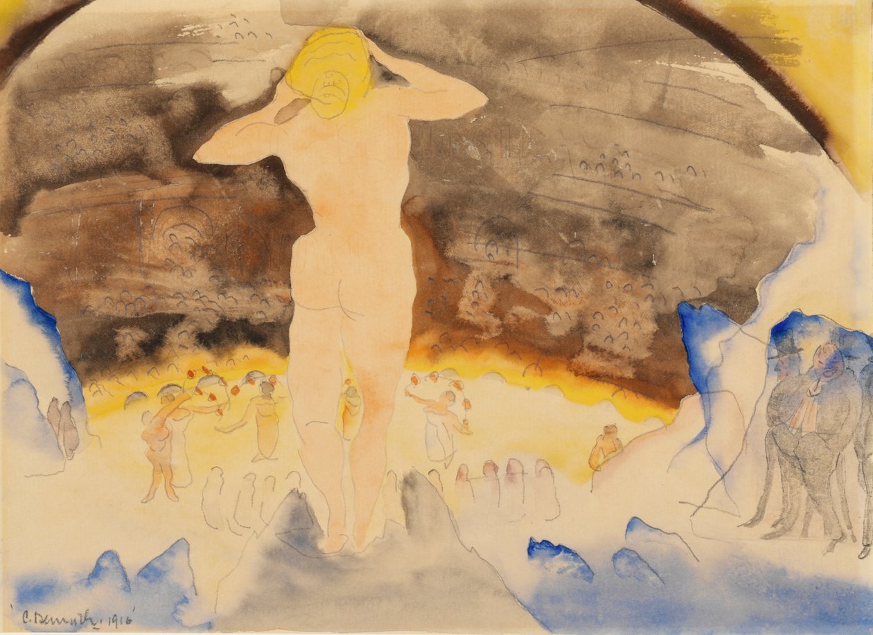 Zolas Nana, 1915 (wc på papir) av Charles Demuth