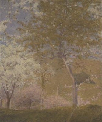Frukthager på Seinen nær Vetheuil av Charles Edward Conder