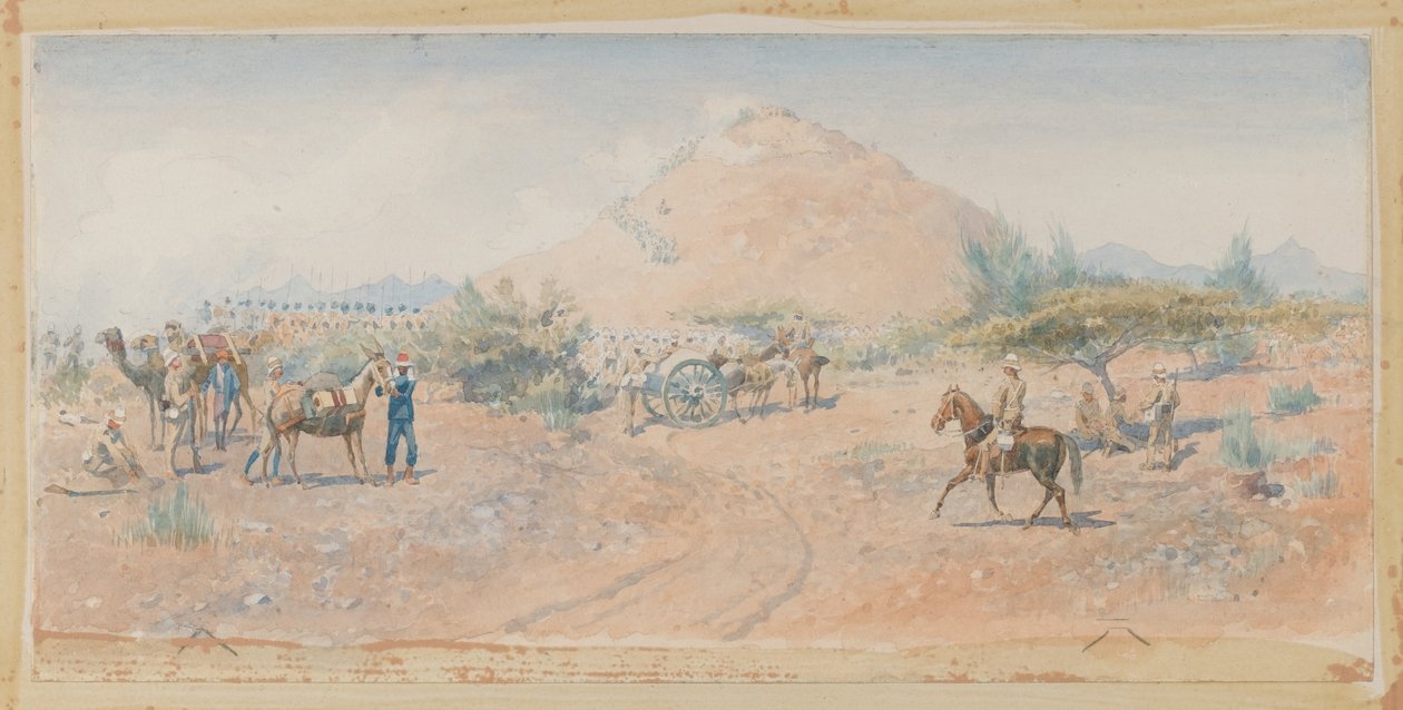 Kampen ved Hasheen, 1885?, 1885 av Charles Edwin Fripp