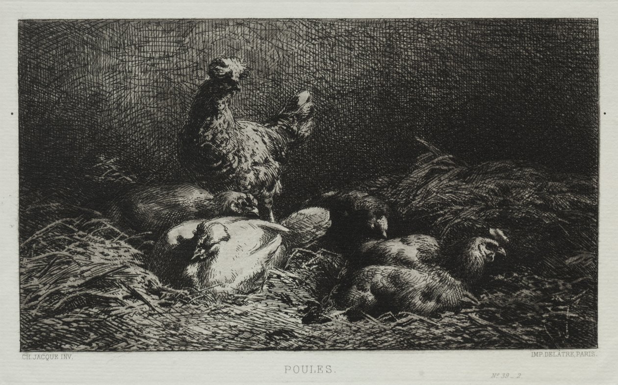 Kyllinger av Charles Emile Jacque