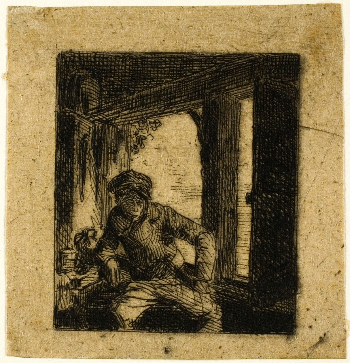 Drikker av Charles Emile Jacque