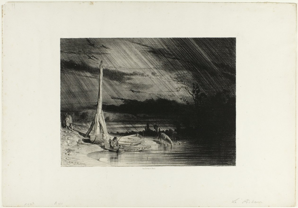 Fisker av Charles Emile Jacque