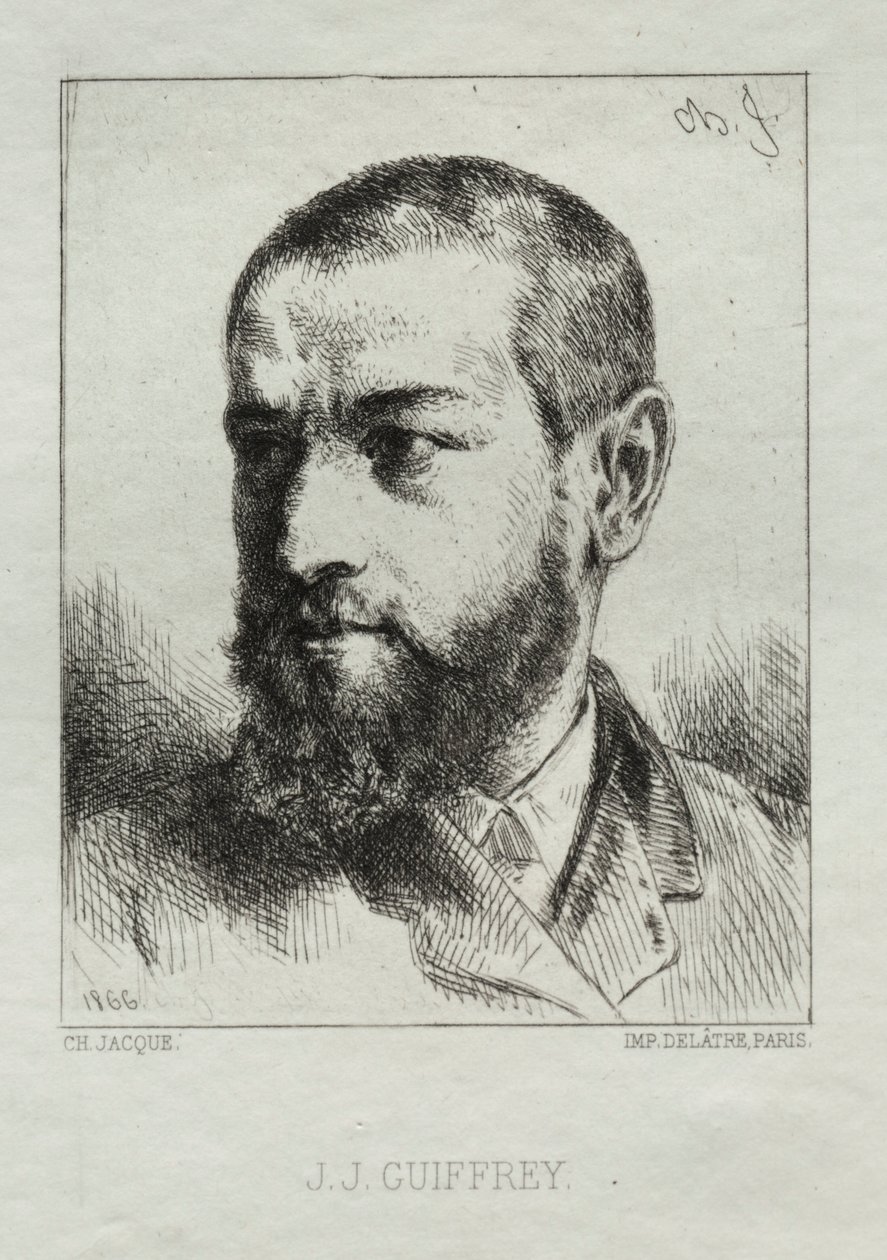 J. J. Guiffrey, 1866. av Charles Emile Jacque