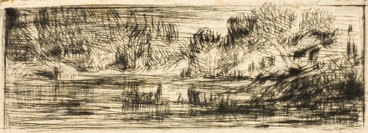 Landskap av Charles Emile Jacque