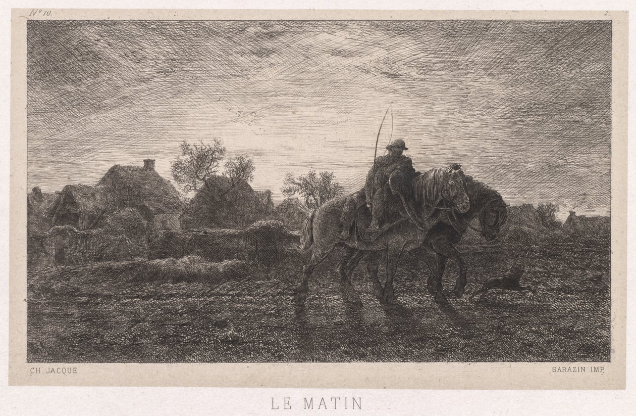 Morgen av Charles Emile Jacque