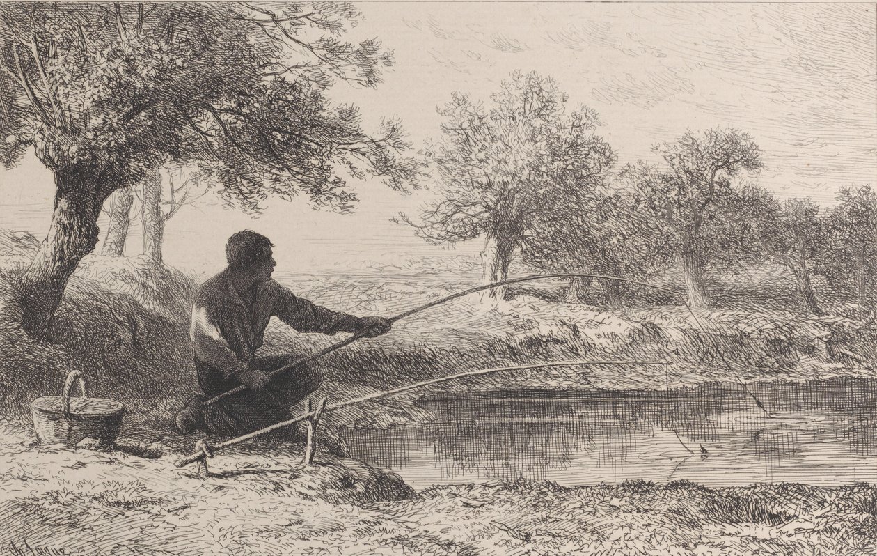 Agnfiske, 1864. av Charles Emile Jacque