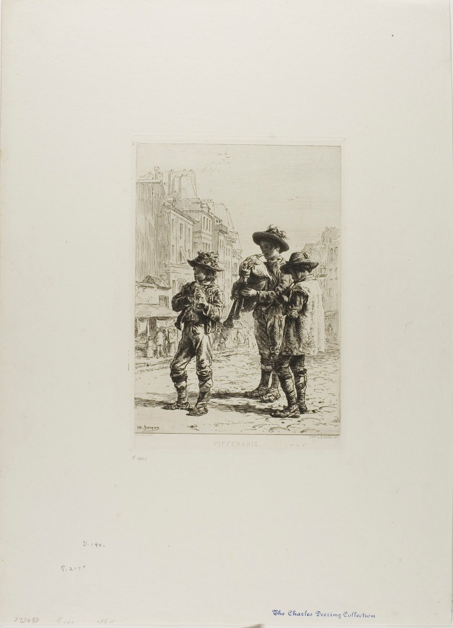 Pifferari av Charles Emile Jacque