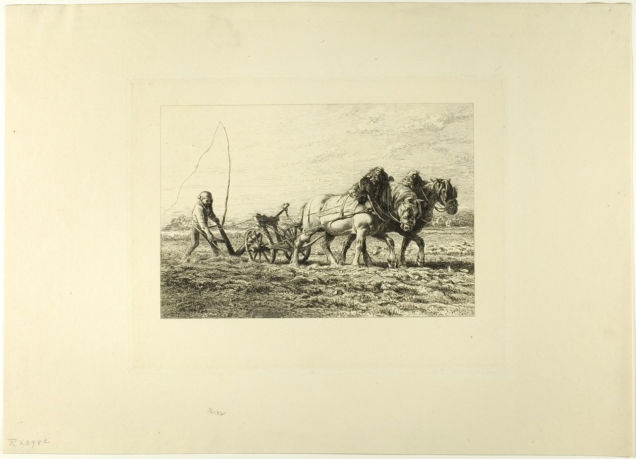 Pløying av Charles Emile Jacque