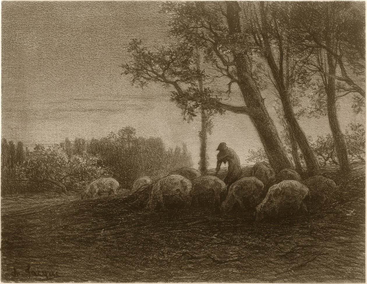 Poetisk skumring av Charles Emile Jacque