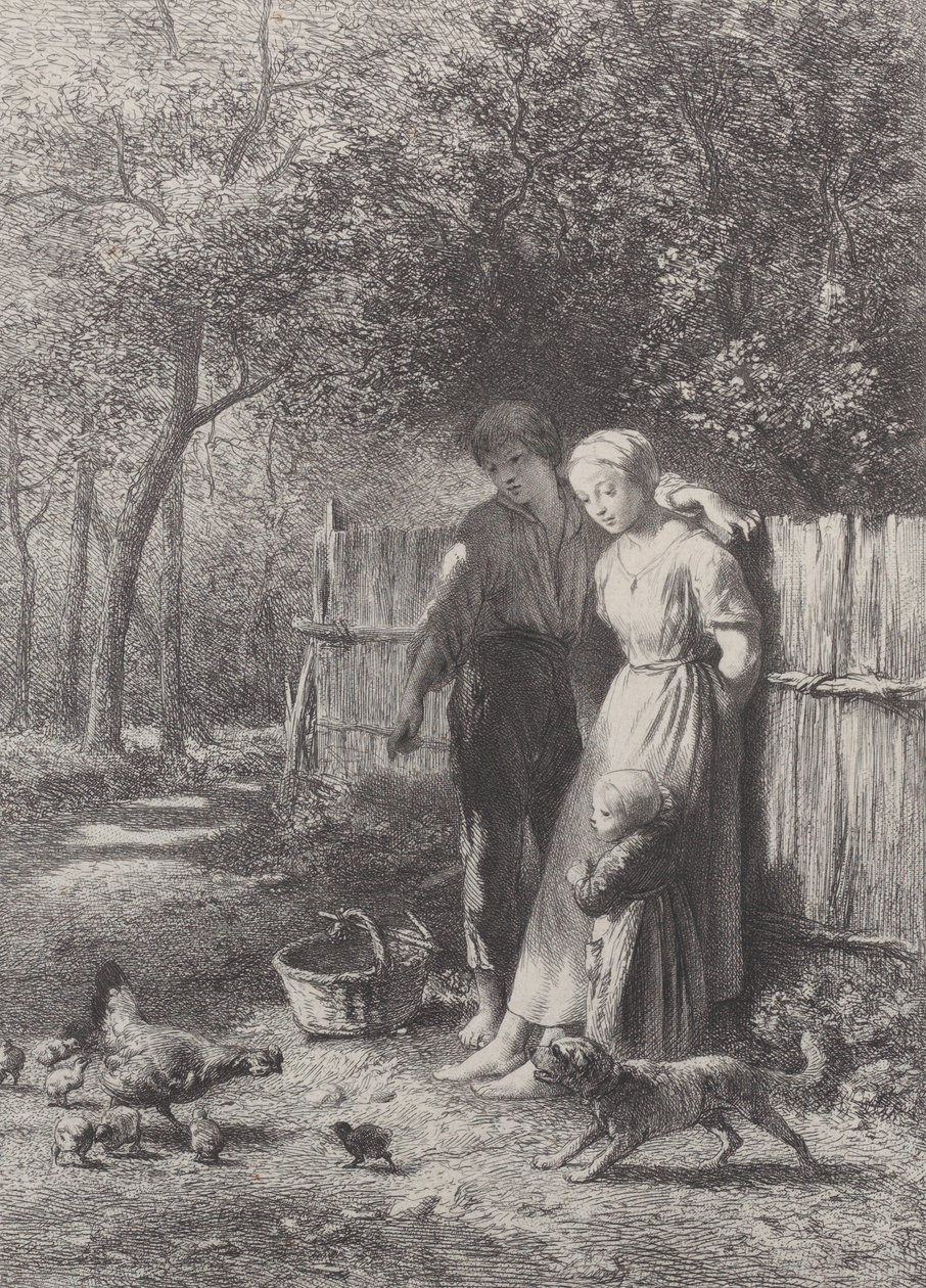 Våren, 1864. av Charles Emile Jacque