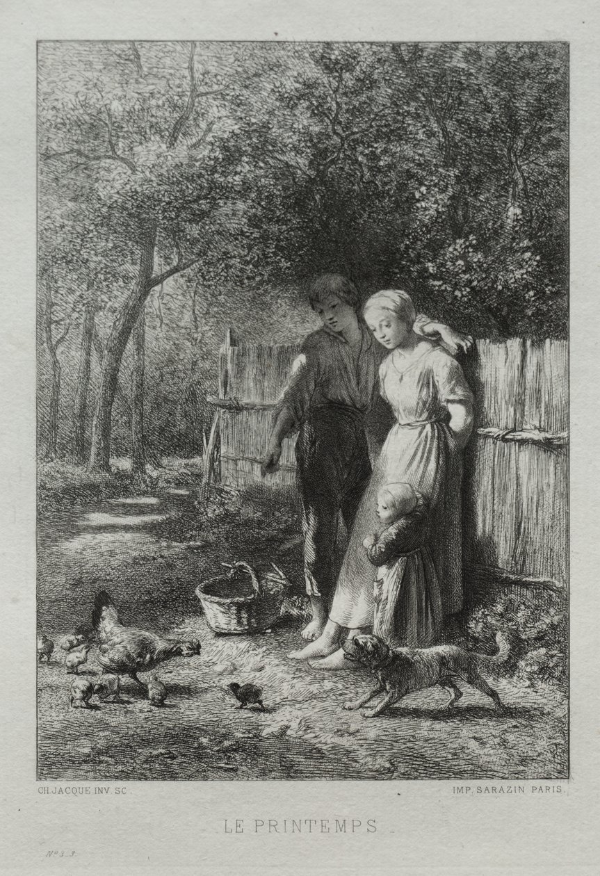 Våren av Charles Emile Jacque
