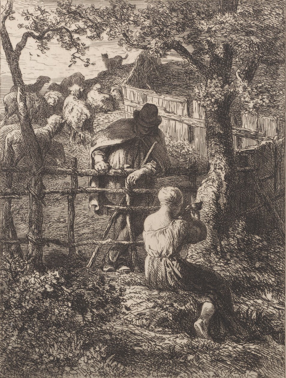 Sommeren, 1864. av Charles Emile Jacque