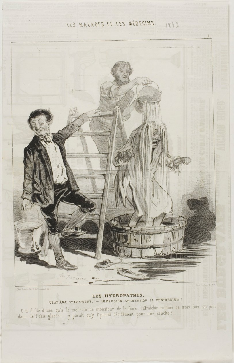 The Hydropaths: Second Treatment (plate 2) av Charles Emile Jacque