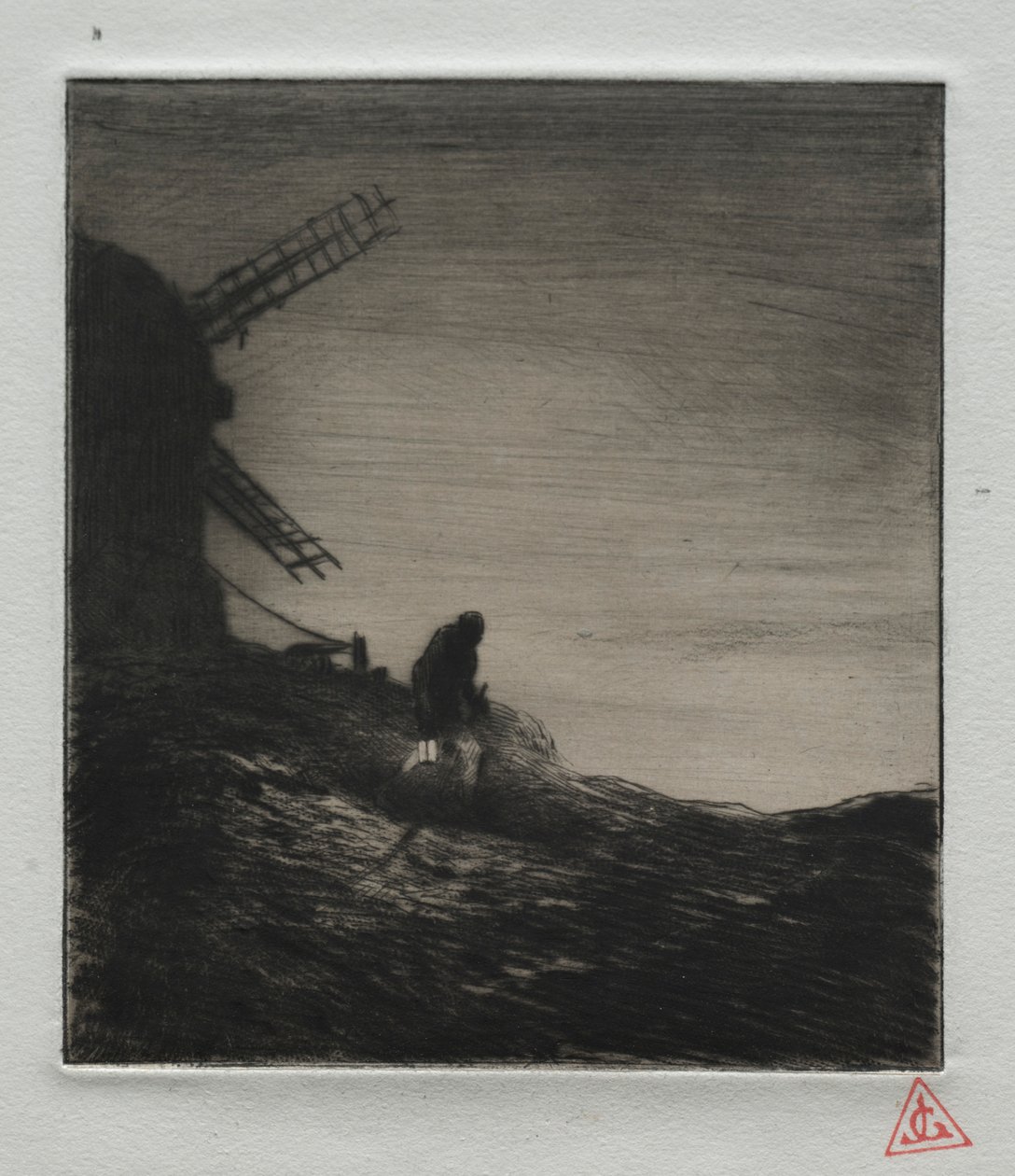 The Mill, 1848. av Charles Emile Jacque
