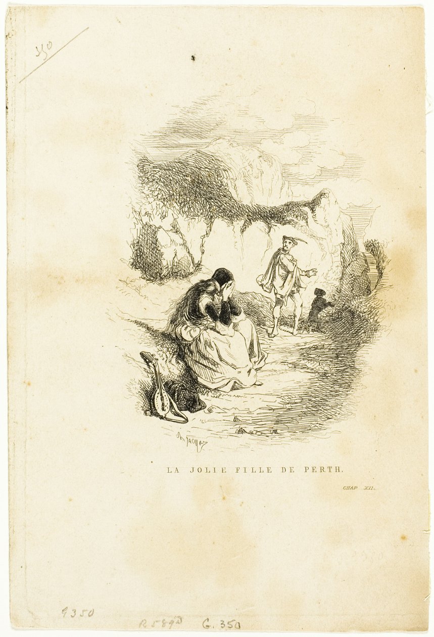 The Pretty Girl of Perth av Charles Emile Jacque