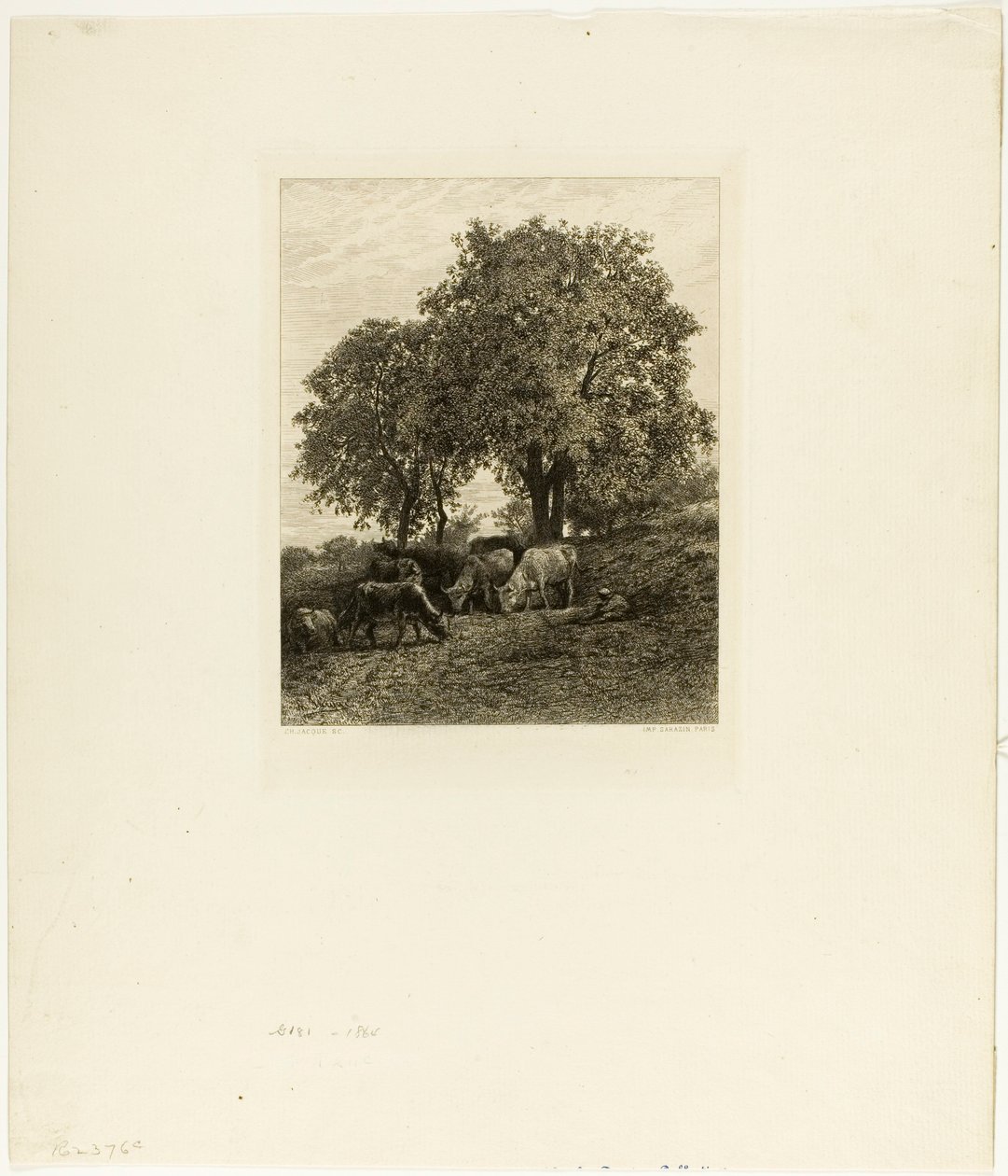 Resten av Charles Emile Jacque