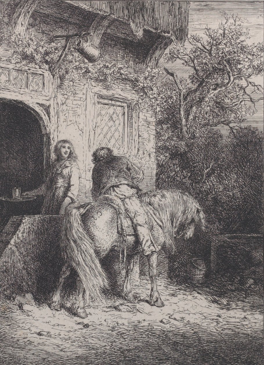 Rytteren, ca. 1845. av Charles Emile Jacque