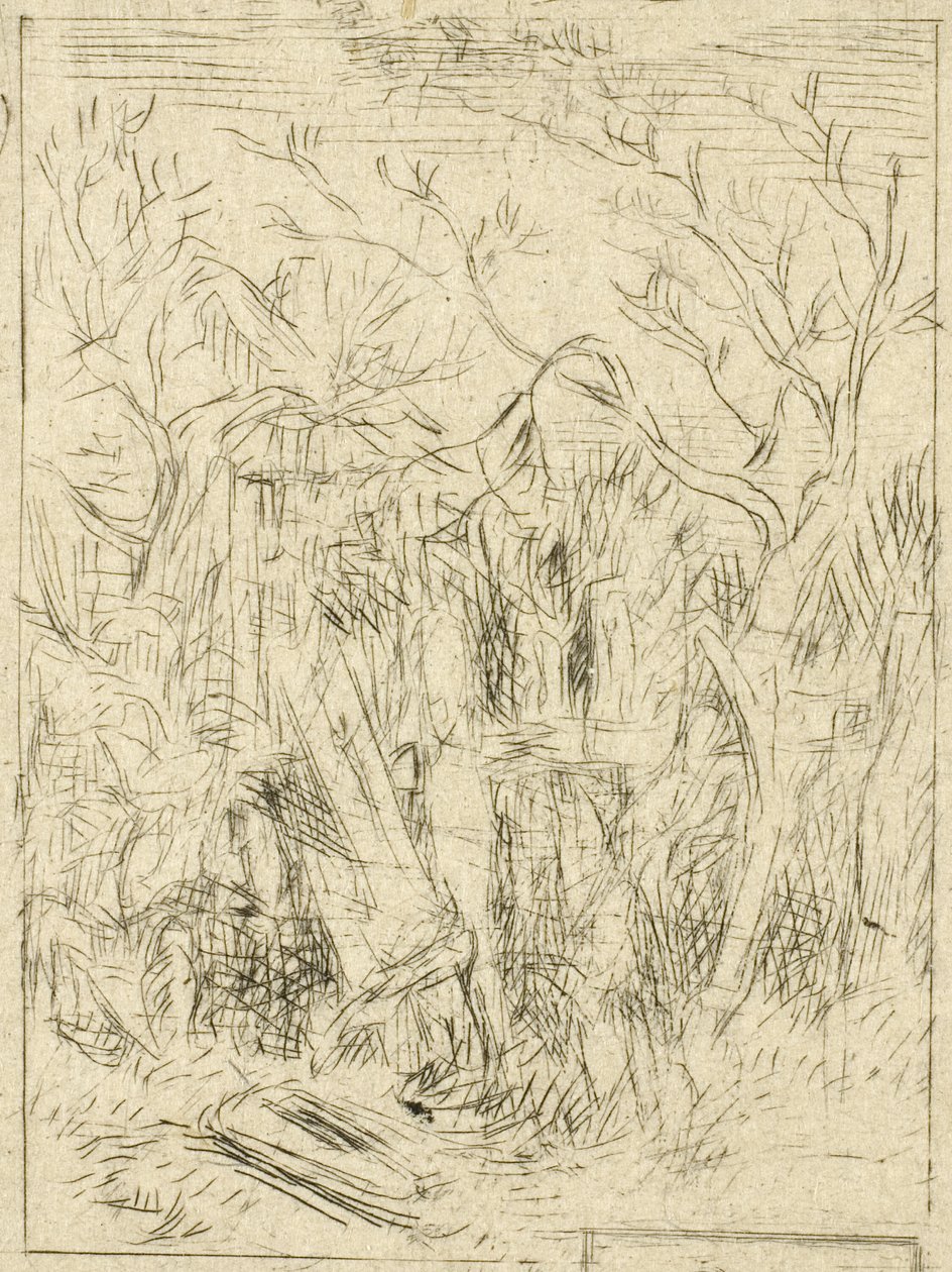 Uten tittel (landskap) av Charles Emile Jacque