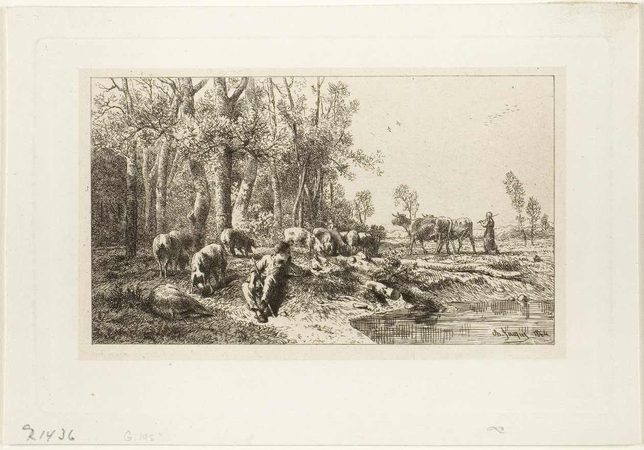 Vinter av Charles Emile Jacque