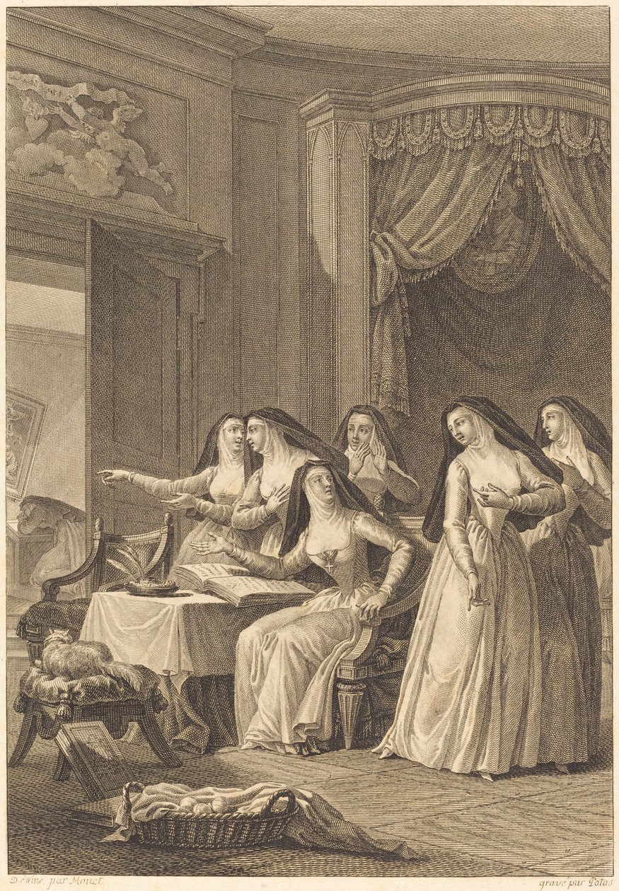 Søster Jane av Charles Emmanuel Patas after Charles Monnet