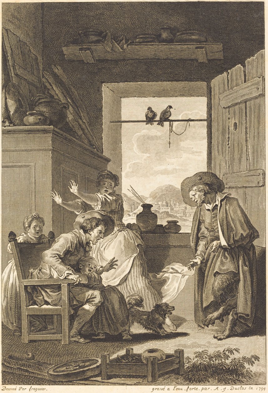 Belphegor av Charles Emmanuel Patas and Antoine Jean Duclos after Jean Honoré Fragonard