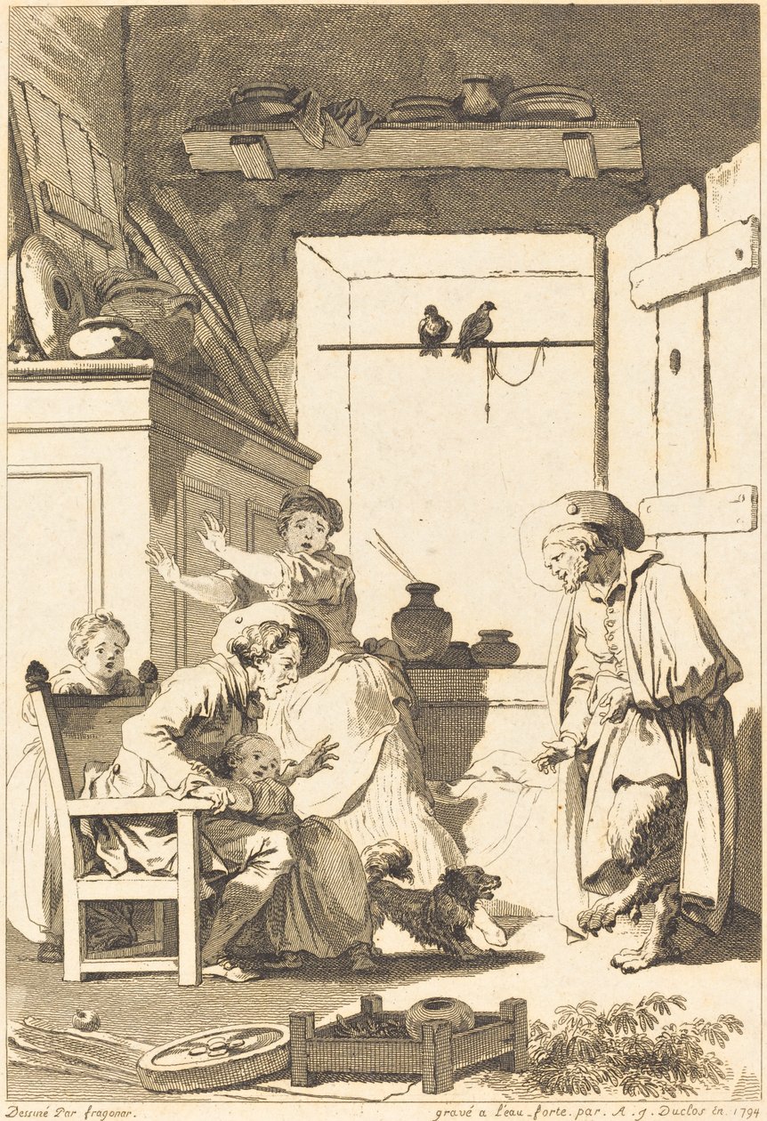 Belphegor av Charles Emmanuel Patas and Antoine Jean Duclos after Jean Honoré Fragonard