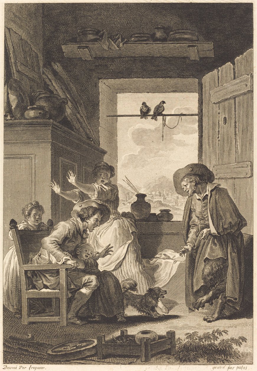 Belphegor av Charles Emmanuel Patas and Antoine Jean Duclos after Jean Honoré Fragonard