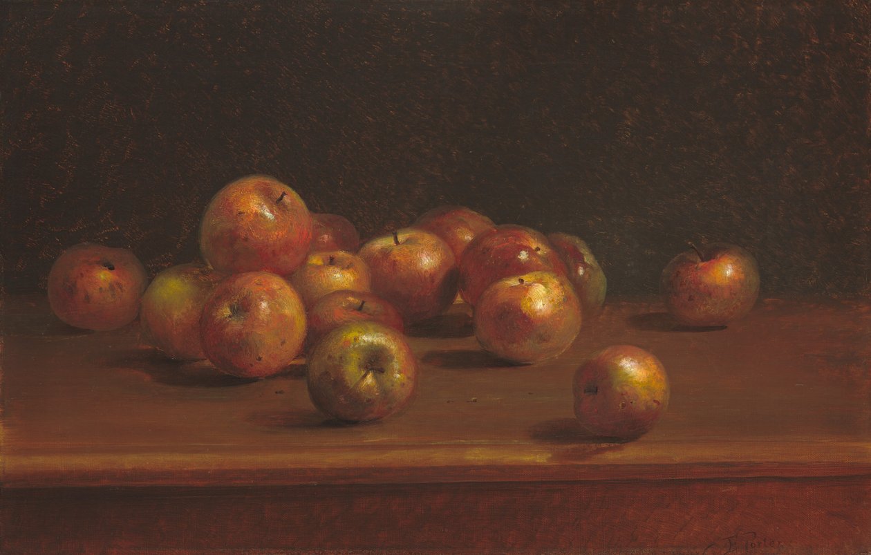 Stilleben med epler, 1886. av Charles Ethan Porter