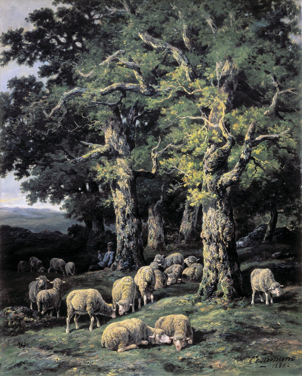 Sauer i skogen av Charles Ferdinand Ceramano