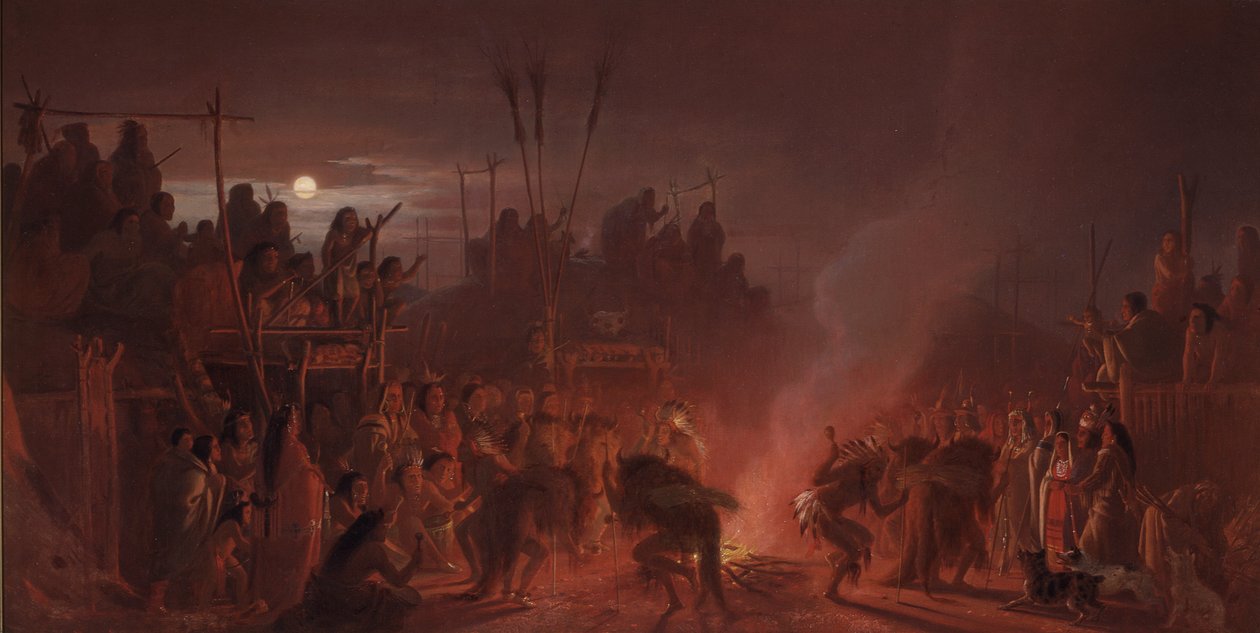 Bøffeldansen av Charles Ferdinand Wimar