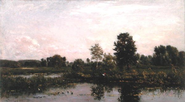 En sving i elven Oise av Charles Francois Daubigny