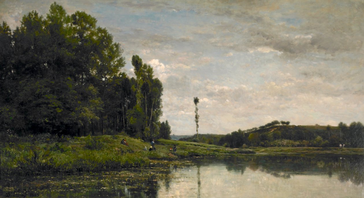 Banks of the Oise i Auvers av Charles Francois Daubigny