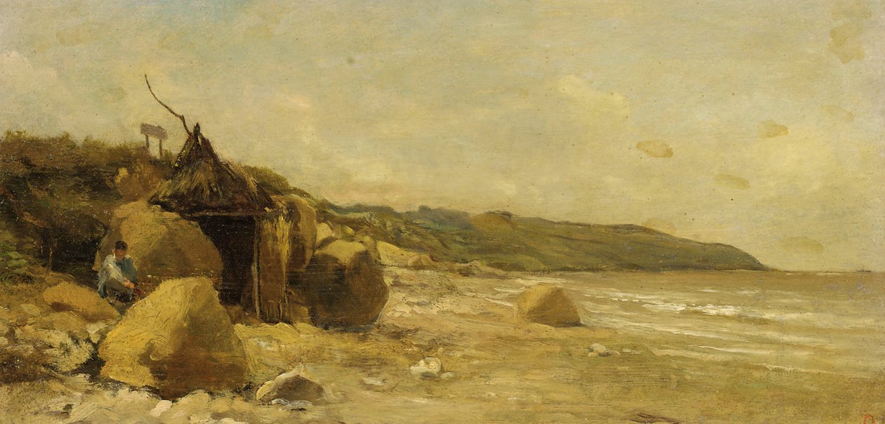 Daubigny badehytte av Charles Francois Daubigny