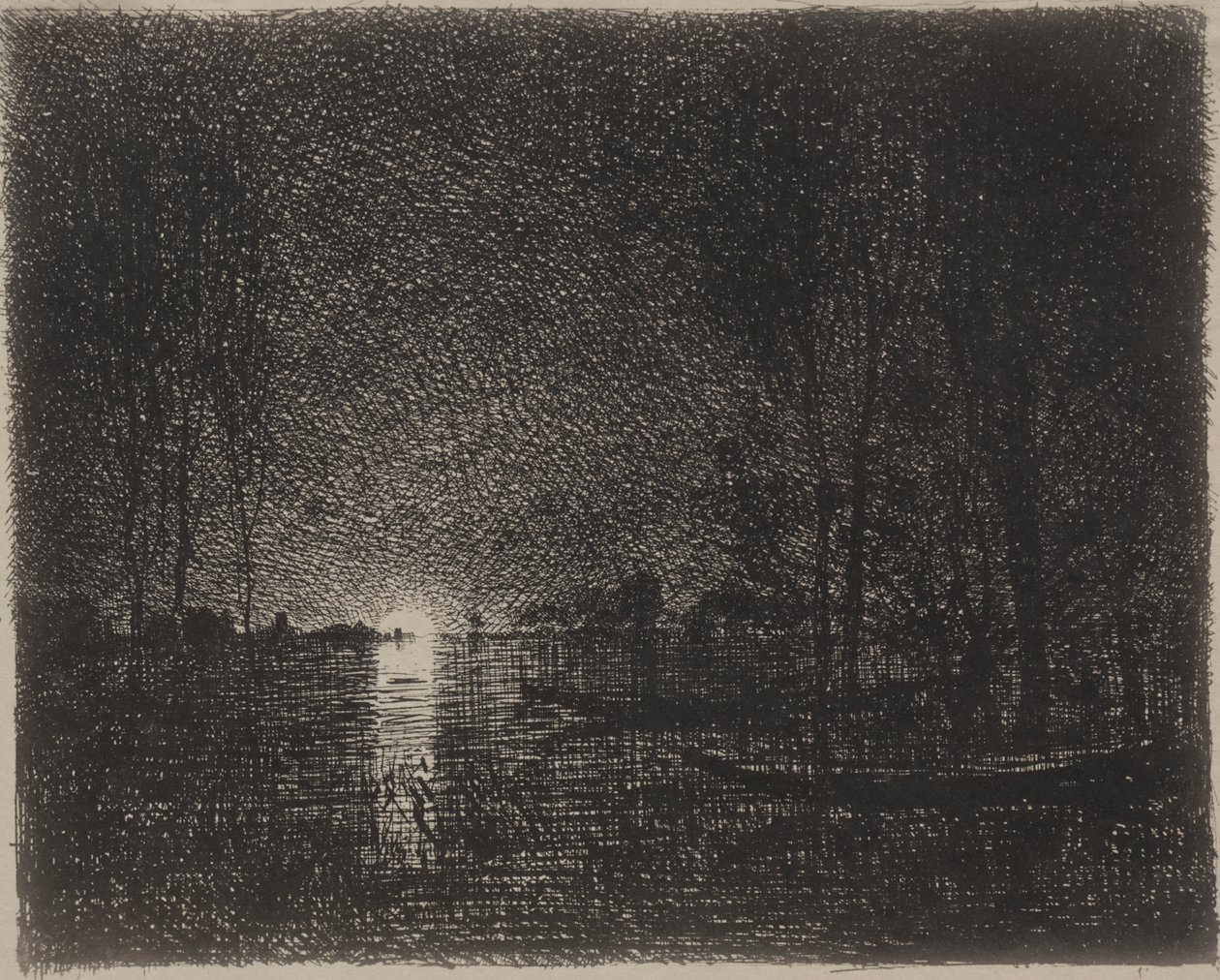 Nattstykke av Charles Francois Daubigny