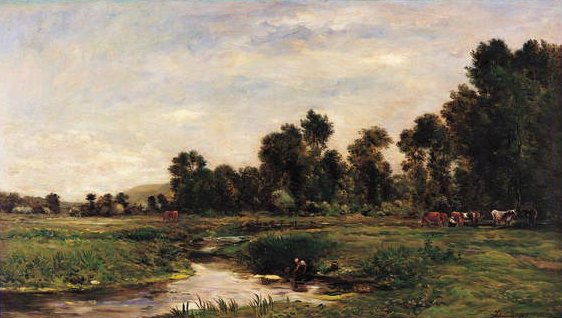 Arques-dalen, Seine-Maritime av Charles Francois Daubigny