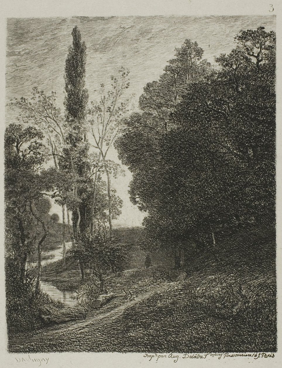 The Banks of the Cousin av Charles Francois Daubigny