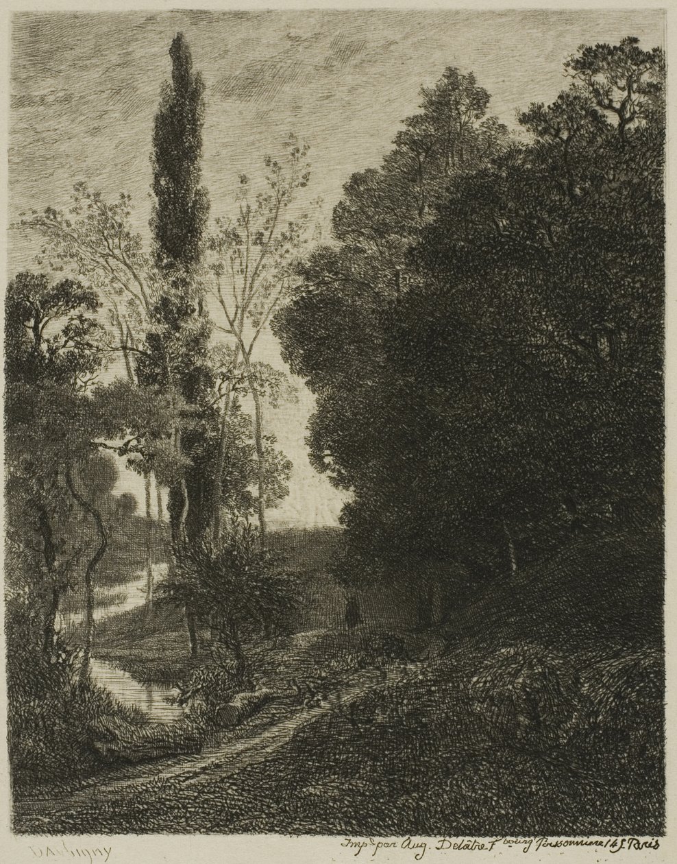 The Banks of the Cousin av Charles Francois Daubigny