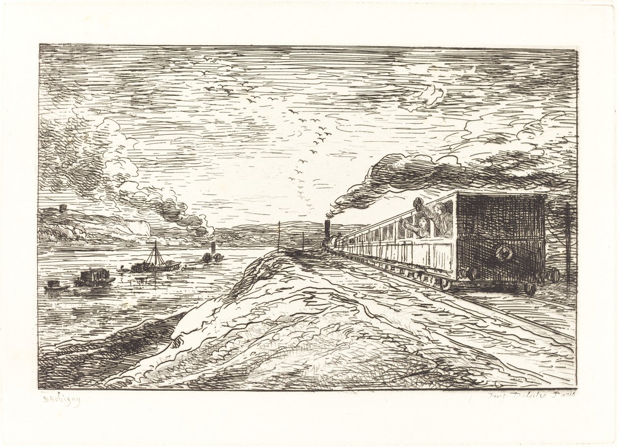 Avgangen (Le Depart) av Charles Francois Daubigny