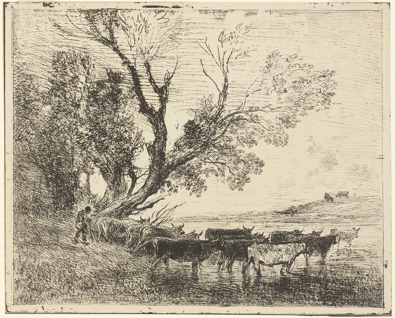 Forden av Charles Francois Daubigny