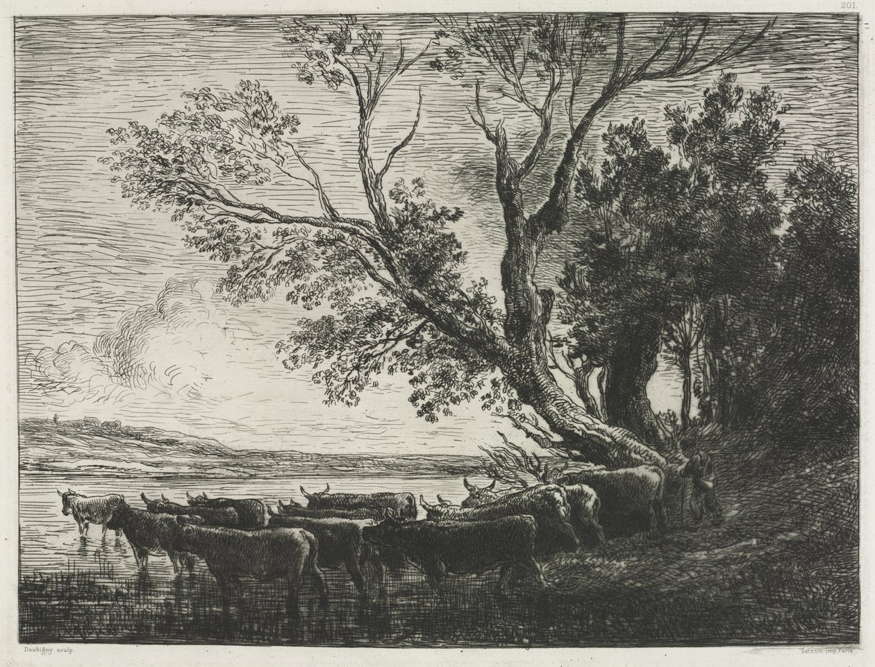 Forden av Charles Francois Daubigny