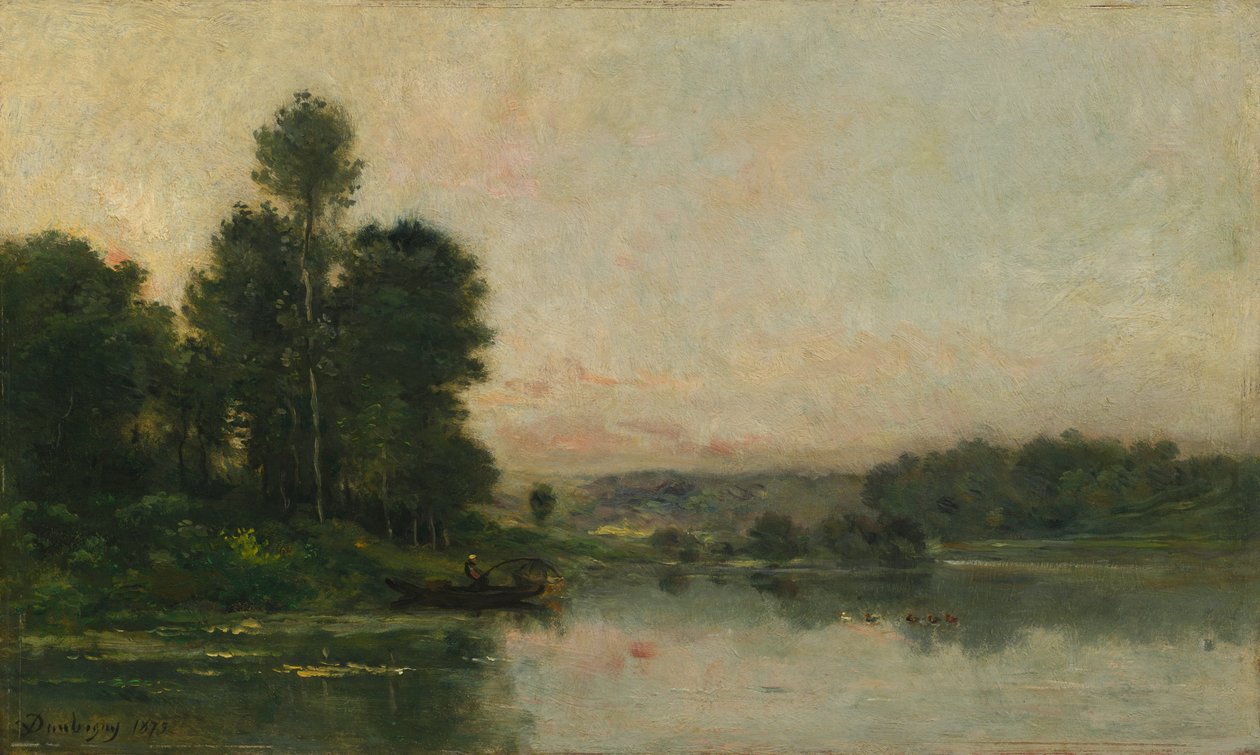 Åssidene i Méry-sur-Oise, overfor Auvers av Charles Francois Daubigny