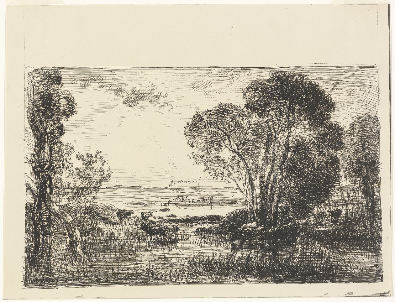 Den hydrauliske maskinen av Charles Francois Daubigny