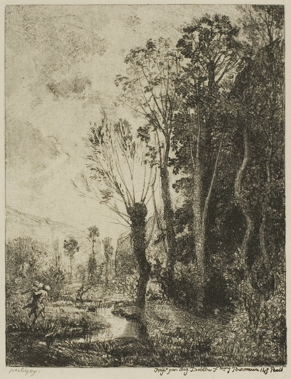 Satyren av Charles Francois Daubigny