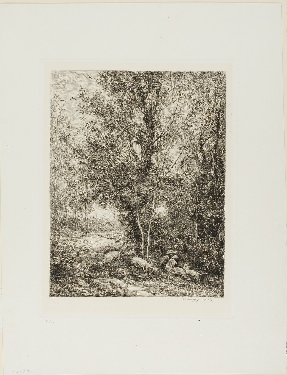 Hyrden og gjeterinnen av Charles Francois Daubigny