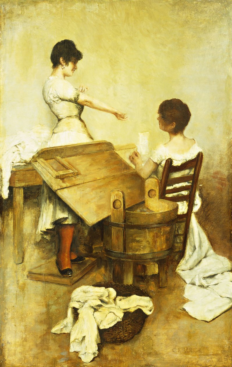 Vaskedamer, av Charles Frederic Ulrich