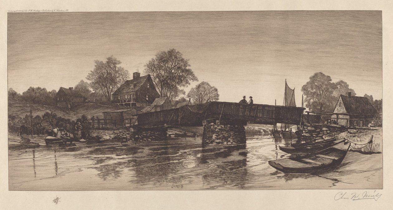 Uten tittel (Old Bridge) av Charles Frederick William Mielatz