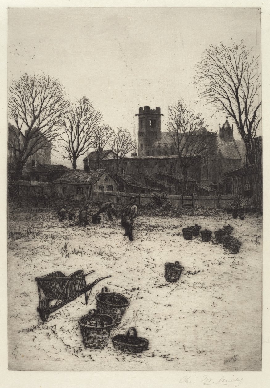 Hagescene uten tittel, 1893. av Charles Frederick William Mielatz