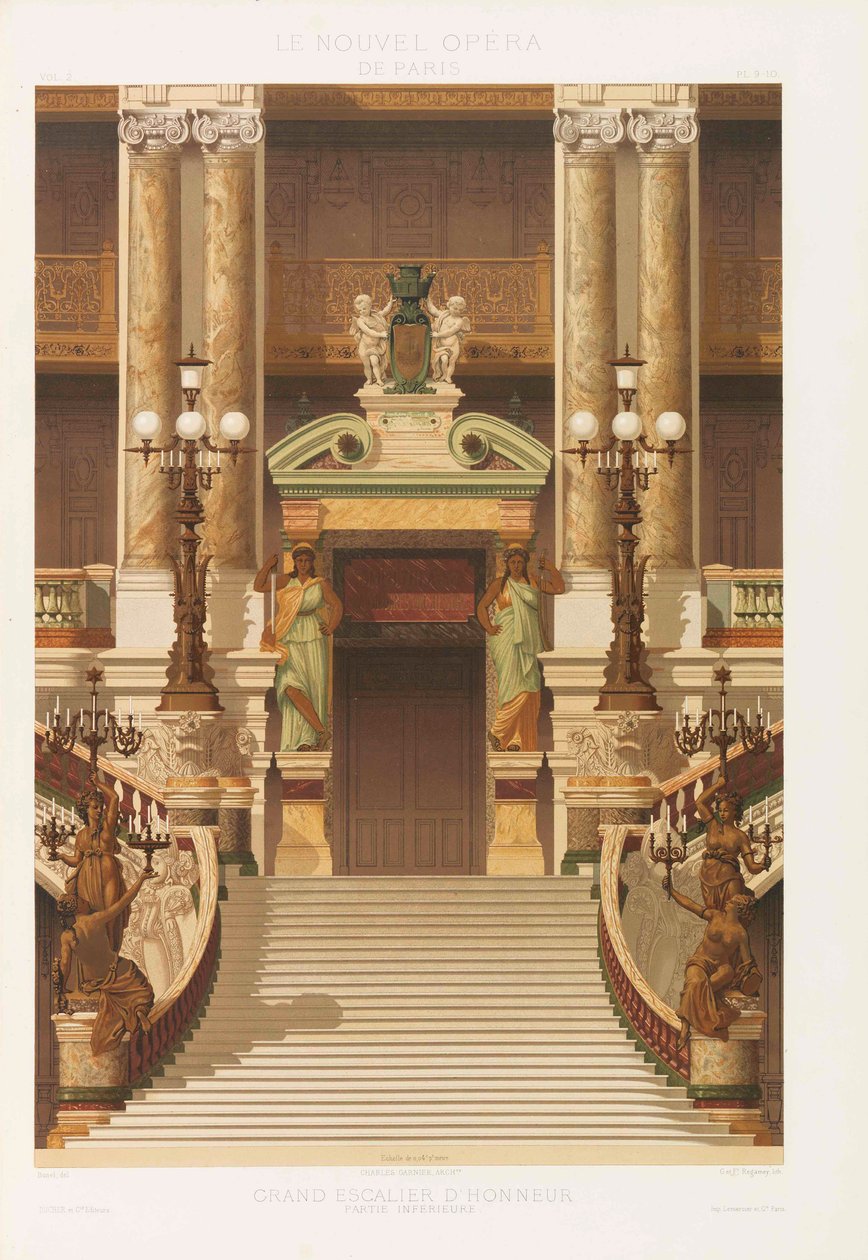 Den nye Paris-operaen, 1880. av Charles Garnier