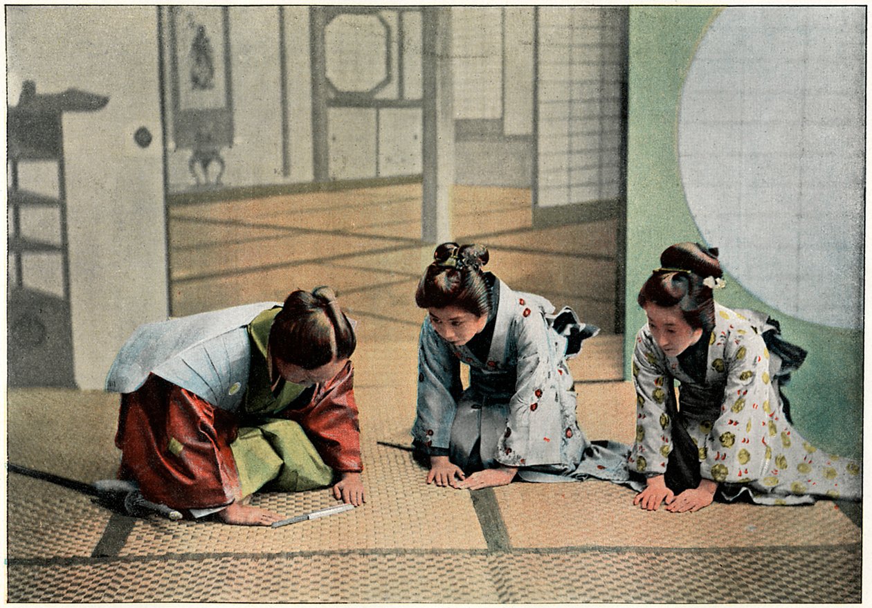 En seremoni i Japan, c1890 av Charles Gillot