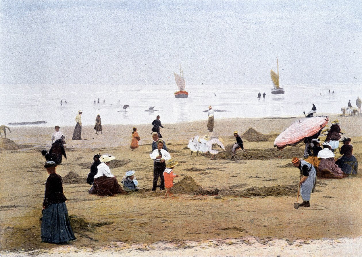 Ved lavvann. Gillot-gravering, rundt 1900. av Charles Gillot